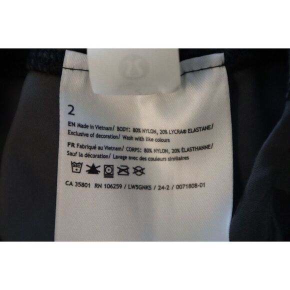 Lululemon W5GNKS Women's Sz 2 Black/Gray Tie Dye Align Pant 28" Tights - Picture 4 of 10